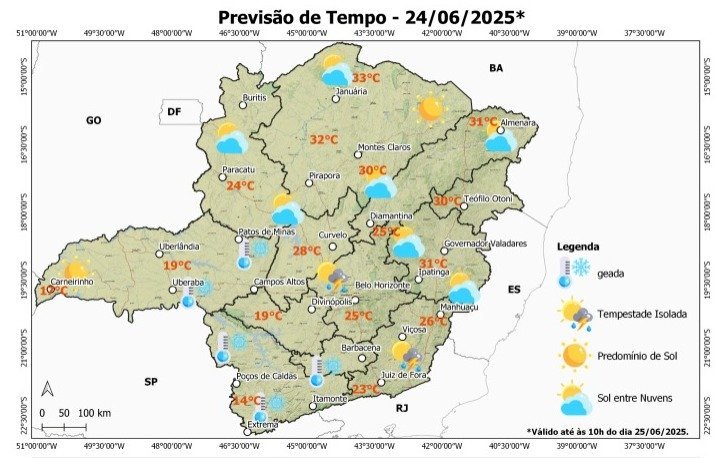 PEGA A BLUSA DE FRIO SIMGE FAZ ALERTA DE TEMPERATURAS PARA A REGIÃO