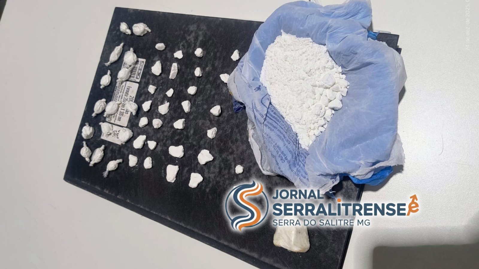 OPERAÇÃO EM SERRA DO SALITRE TERMINA COM PRISÃO POR TRÁFICO E APREENSÃO DE COCAÍNA