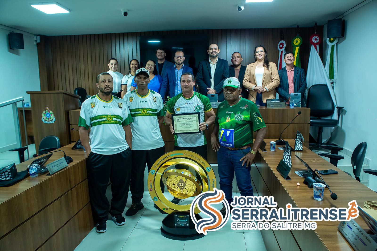 NACIONAL ESPORTE CLUBE RECEBE MOÇÃO DE RECONHECIMENTO EM NOITE HISTÓRICA NA CÂMARA DE SERRA DO SALITRE
