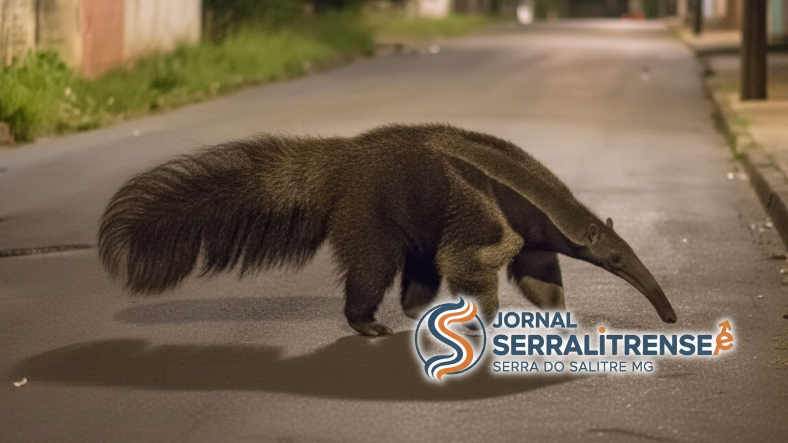 TAMANDUÁ-BANDEIRA É FLAGRADO EM RUA DE SERRA DO SALITRE, ENTENDA O FENÔMENO
