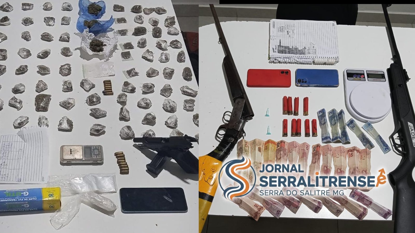 ANO DE 2026 TEVE INICIO COM AÇÕES FIRMES DA PM EM SERRA DO SALITRE NO COMBATE AO TRÁFICO E POSSE ILEGAL DE ARMAS