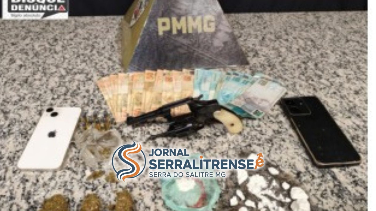 DENÚNCIA VIA 181 LEVA À PRISÃO DE JOVEM COM ARMA E DROGAS