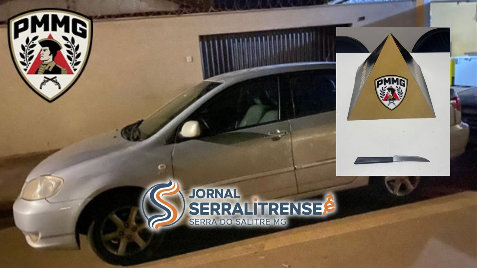 POLÍCIA MILITAR RECUPERA VEÍCULO FURTADO E PRENDE AUTOR EM SERRA DO SALITRE