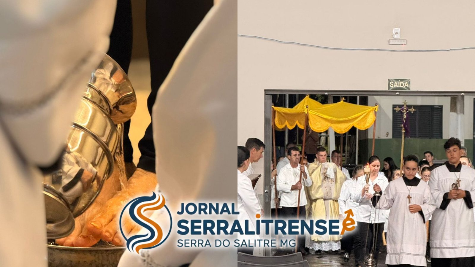 CEIA DO SENHOR EM SERRA DO SALITRE: RITO DO LAVA-PÉS E INSTITUIÇÃO DA EUCARISTIA MARCAM A QUINTA-FEIRA SANTA
