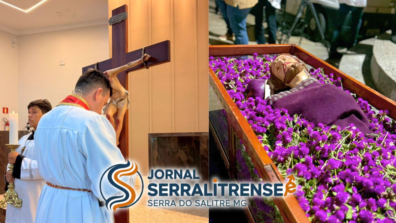 SEXTA-FEIRA DA PAIXÃO EM SERRA DO SALITRE: FIÉIS ACOMPANHAM, A MORTE, DESCENDIMENTO E O ENTERRO DE JESUS CRISTO
