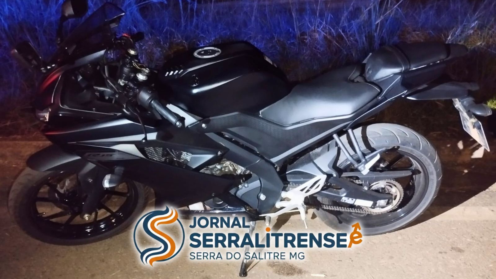 POLÍCIA MILITAR RECUPERA MOTOCICLETA FURTADA NA BR-146 EM SERRA DO SALITRE