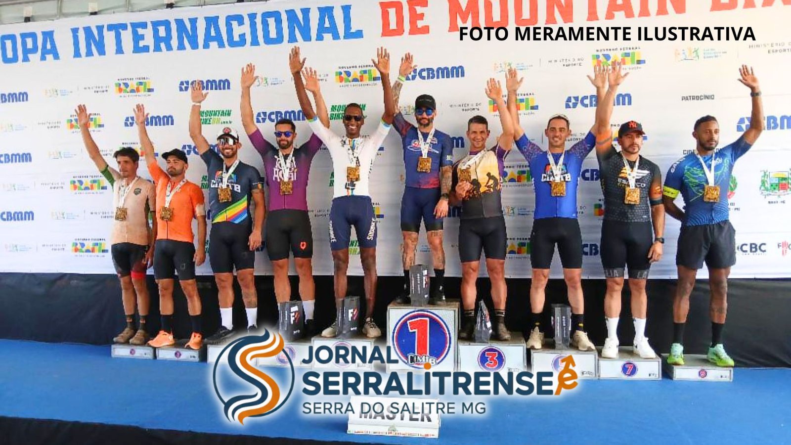 SERRA DO SALITRE NO PÓDIO: DINÍSIO BRILHA NA COMPA INTERNACIONAL DE MOUNTAIN BIKE E MANTÉM A LIDERANÇA