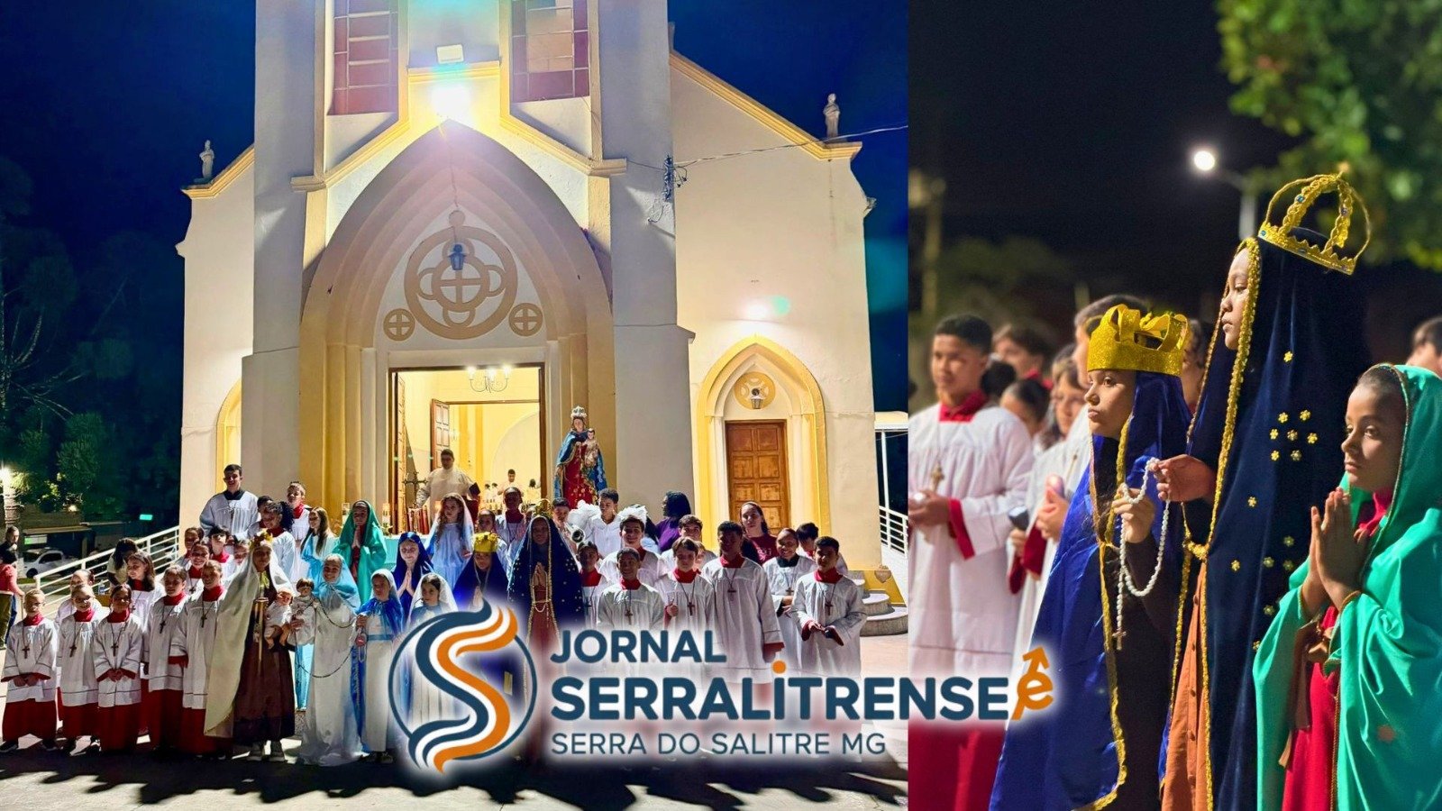 PARÓQUIA SÃO SEBASTIÃO CELEBRA A SANTÍSSIMA TRINDADE E ENCERRA O MÊS MARIANO EM SERRA DO SALITRE.