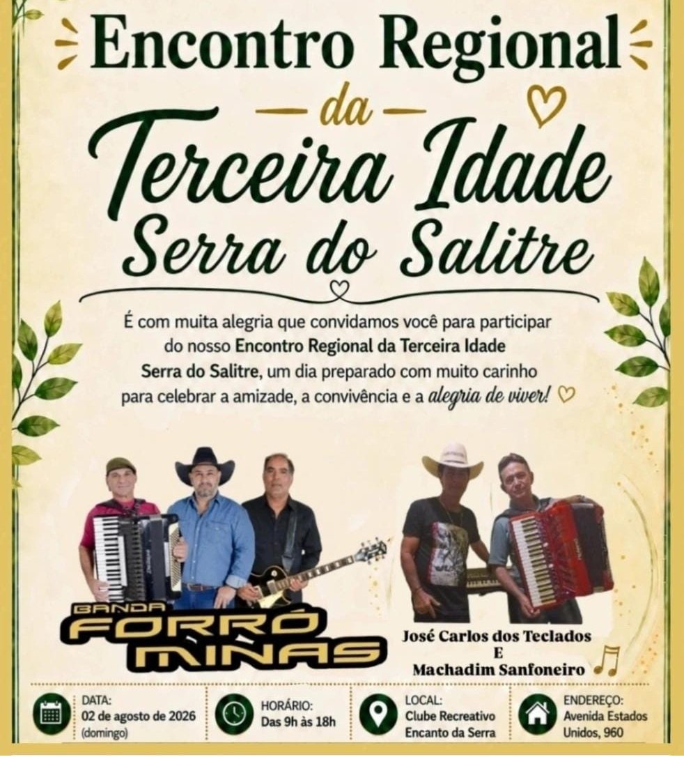 Serra do Salitre realiza Encontro Regional da Terceira Idade