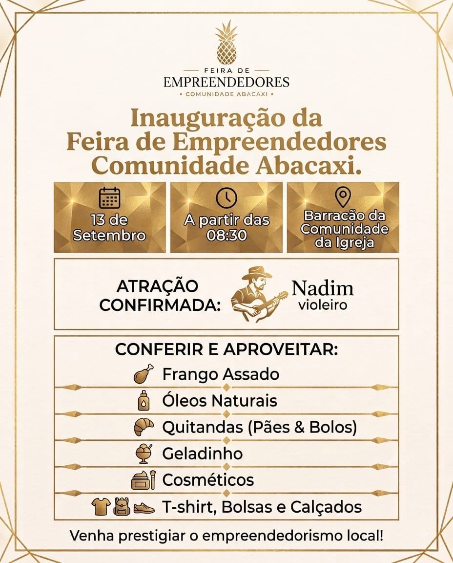 1ª Feira de Empreendedores Promove Comércio na Comunidade Abacaxi em Serra do Salitre