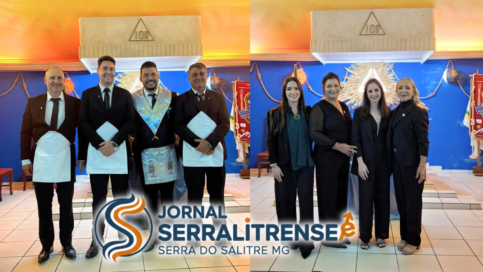 Loja Maçônica Mestre José Araújo empossa três novos membros em Serra do Salitre