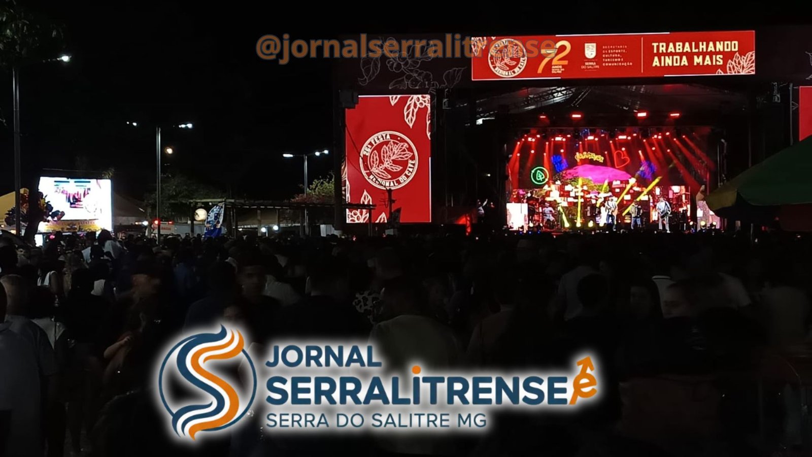 1º NOITE DA 26ª FESTA REGIONAL DO CAFÉ COMEÇA COM PRAÇA LOTADA E MUITA EMOÇÃO EM SERRA DO SALITRE