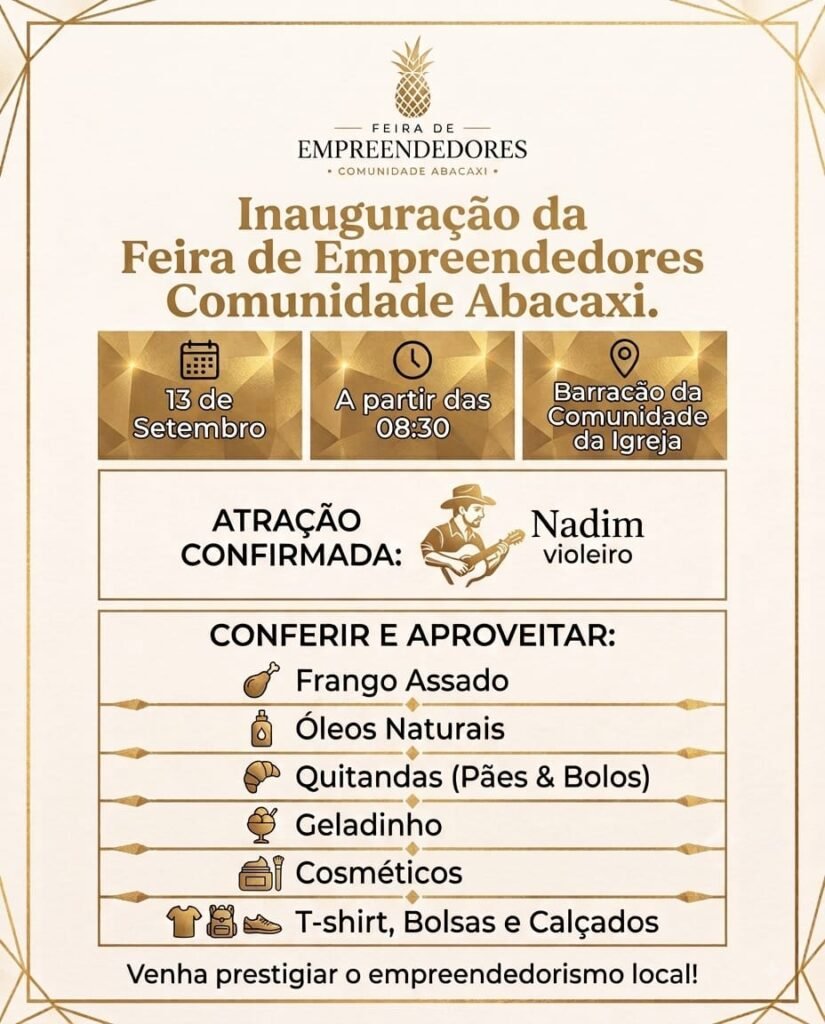 Primeira feira do empreendedor na comunidade de abacaxis em serra do salitre